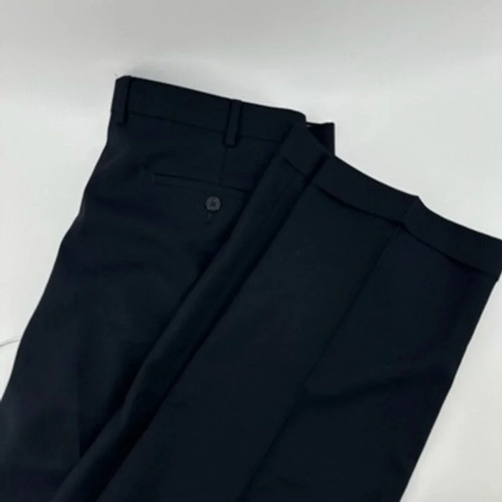 Lauren Ralph Lauren Mens Dress Pants Pleated 36x32 Cuff Hem‎ Navy Blue